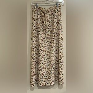 VTG 90s Coldwater Creek Floral Maxi Skirt Size Med Cottagecore Fairy Boho